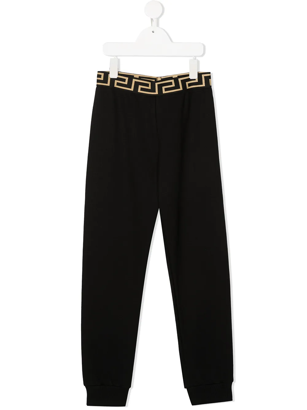Versace Kids узкие джоггеры с логотипом