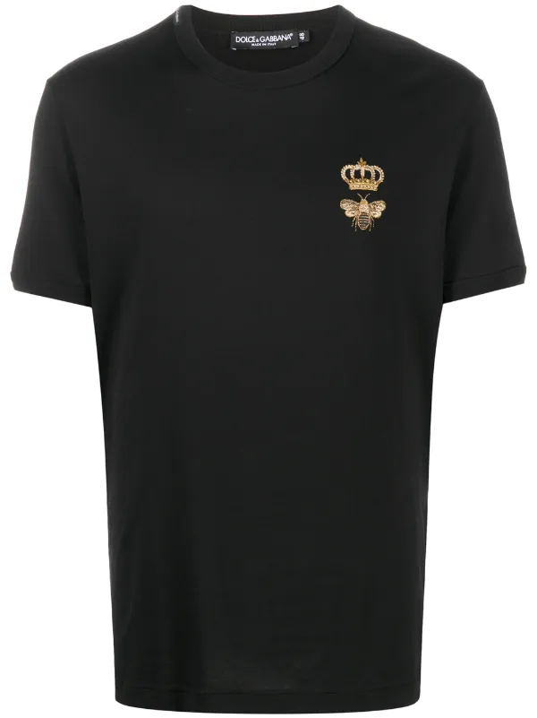 Dolce & Gabbana Embroidered Cotton T-shirt - Farfetch