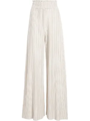 alice and olivia white wide leg pants