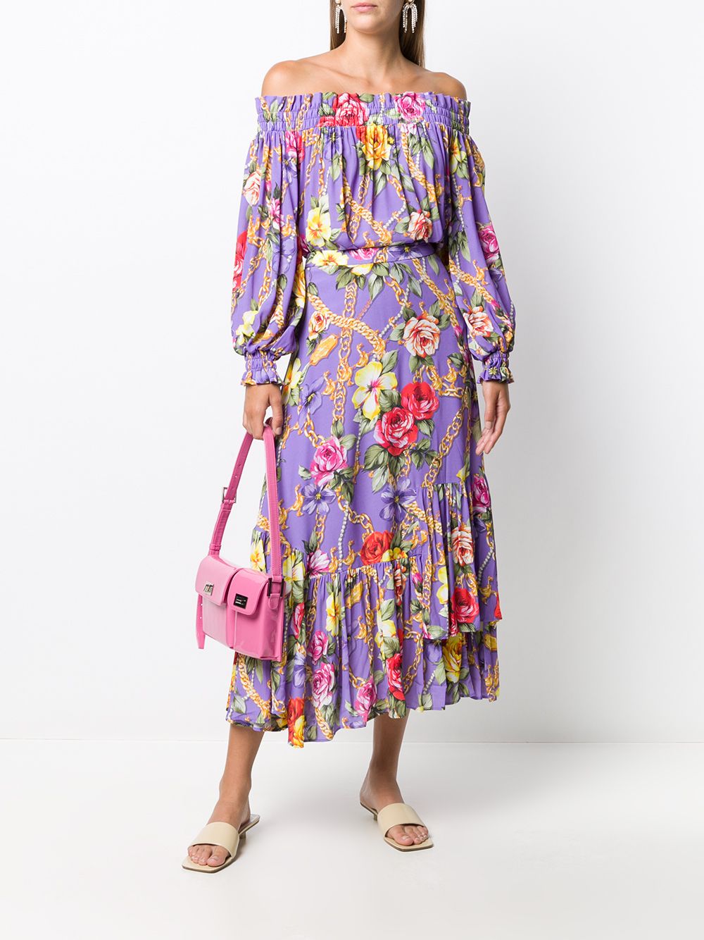 фото Boutique moschino юбка с цветочным принтом