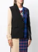 Boutique Moschino colour-block check blazer