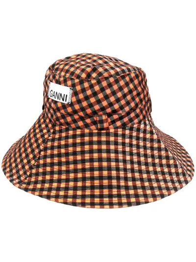 check print bucket hat | GANNI | Eraldo.com