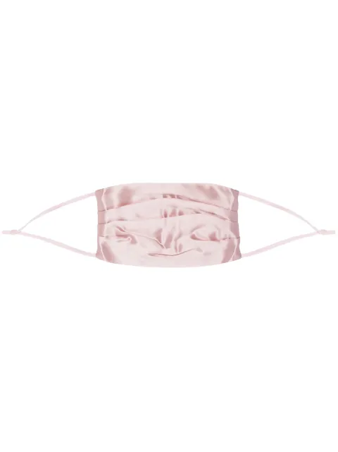 Slip pintucked face mask