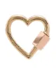 Imagen 1 de Marla Aaron dije de candado en forma de corazón en oro rosa de 14kt