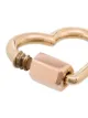 Marla Aaron dije de candado en forma de corazón en oro rosa de 14kt