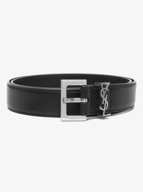 Saint Laurent monogram smooth leather belt