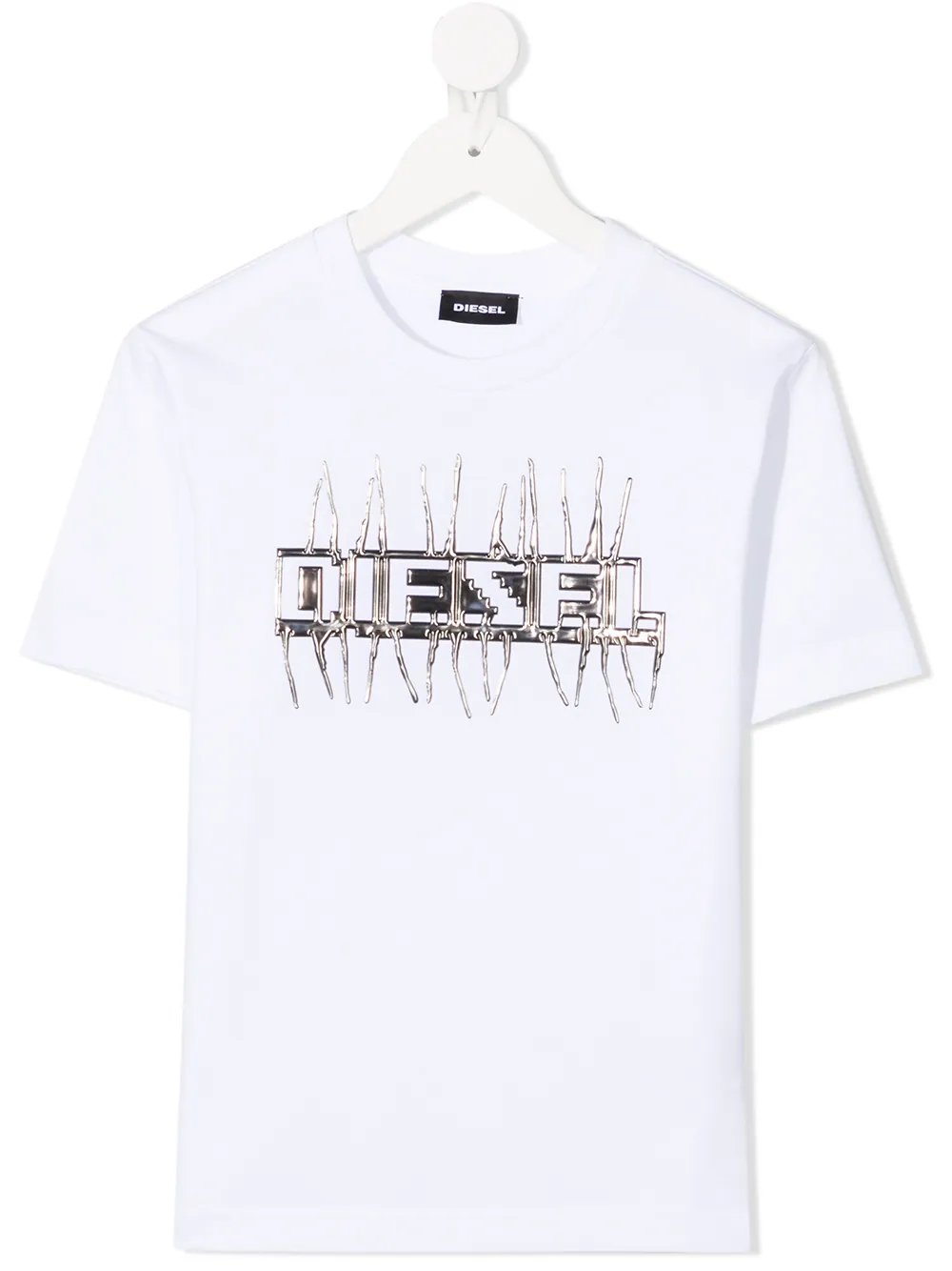 

Diesel Kids playera con detalle del logo - Blanco