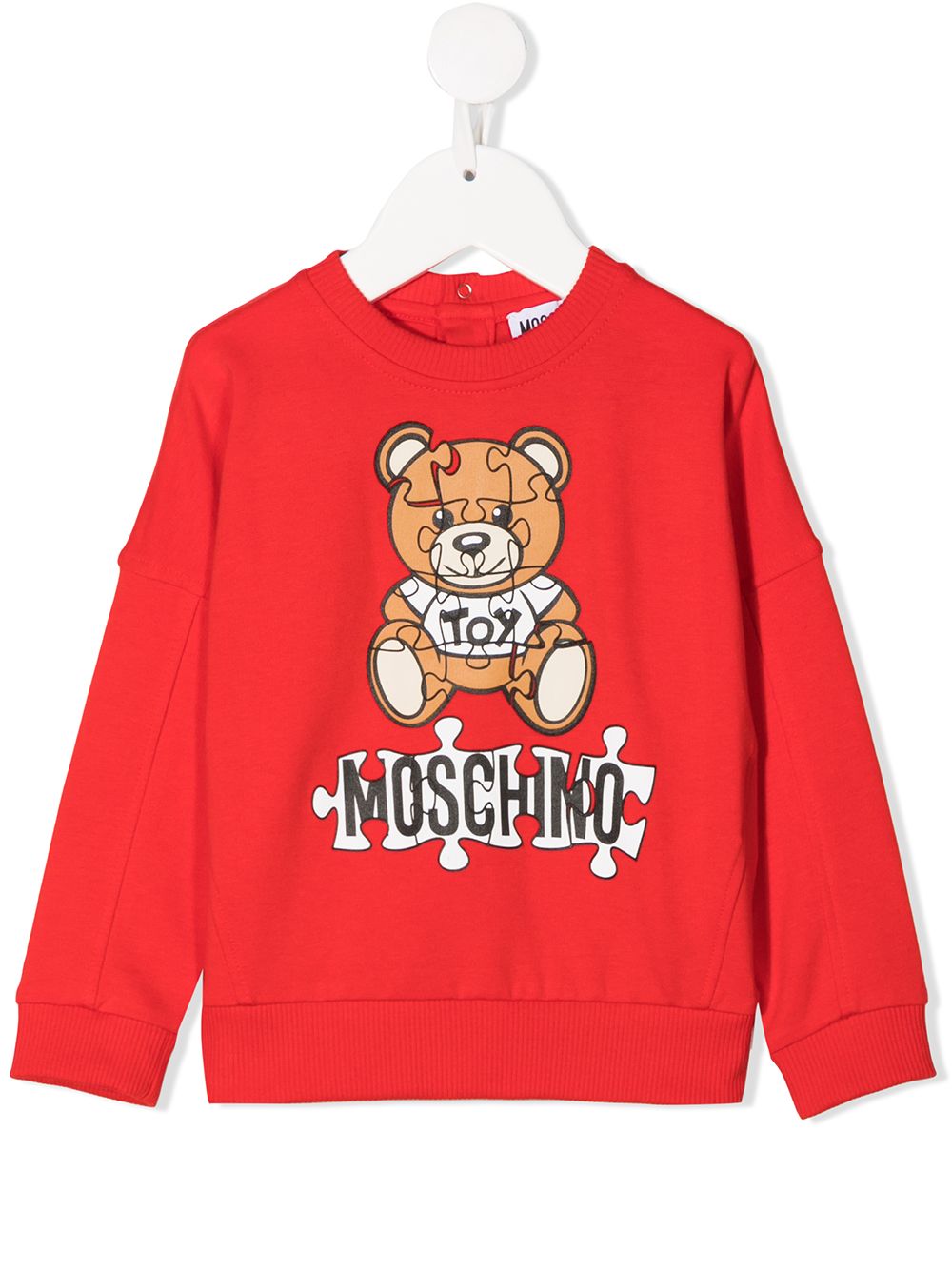 фото Moschino kids толстовка с принтом