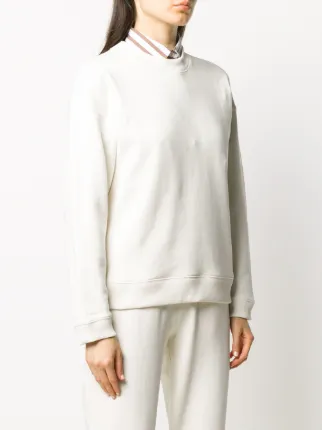 rib-trimmed cotton sweatshirt展示图