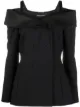 Image 1 of Alberta Ferretti off shoulder fitted jacket