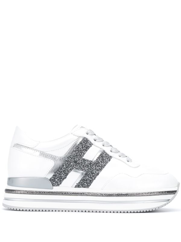 Hogan white H222 low-top sneakers for women | HXW4680CB80OBM533L at  Farfetch.com
