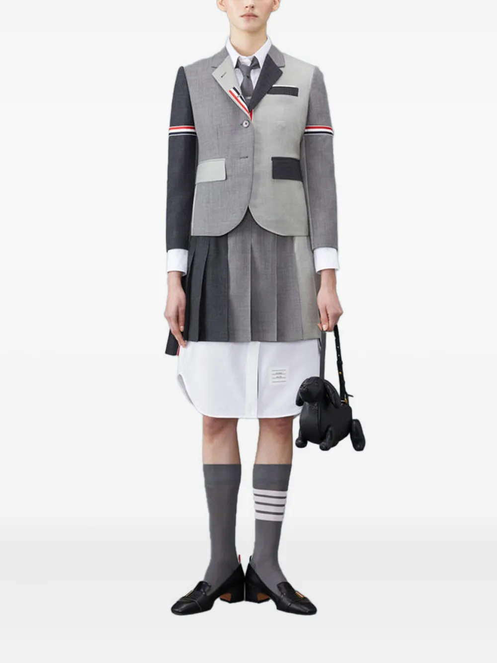 Thom Browne Fun-Mix 2ply fresco panelled blazer | Blazers | Image 2