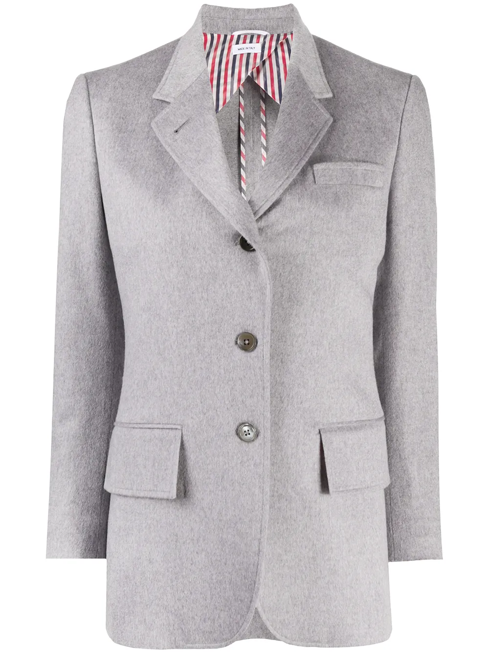 wide lapel cashmere jacket