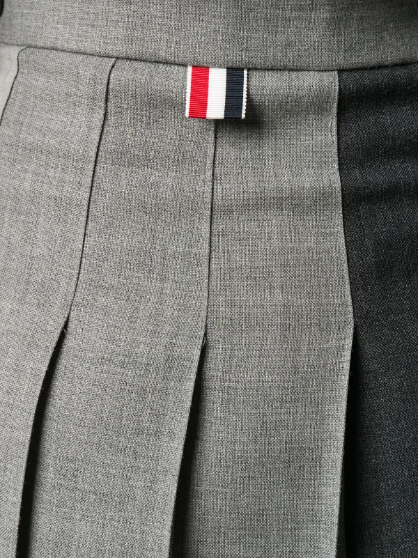 Thom Browne Fun-Mix ドロップバック プリーツスカート 通販