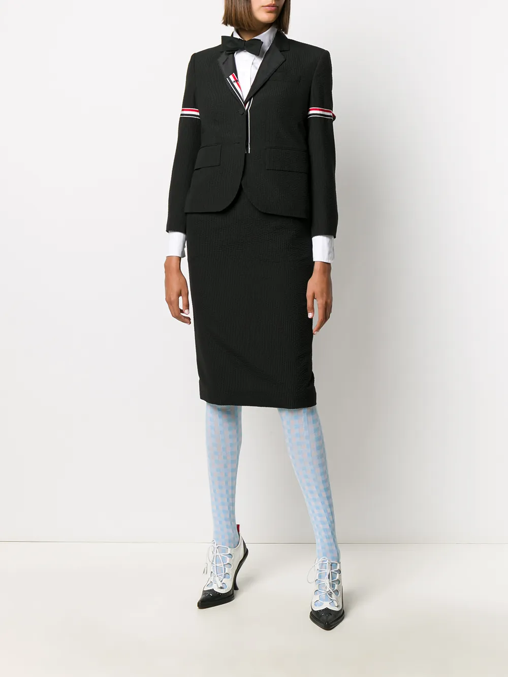 фото Thom browne юбка-карандаш с завышенной талией