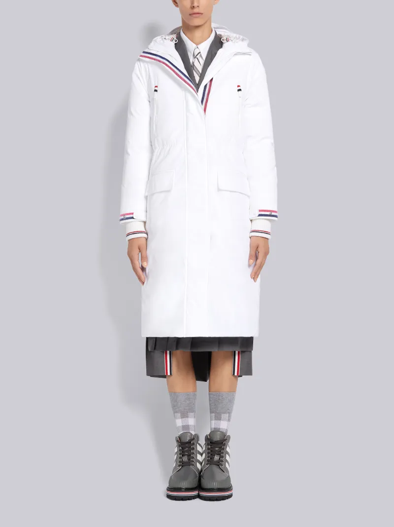 Poly Twill A-line Hooded Parka 