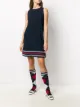Image 2 of Thom Browne Cricket Zig Zag trim shift dress