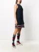 Thom Browne Cricket Zig Zag trim shift dress