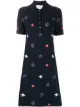 Image 1 of Thom Browne floral-embroidered polo dress