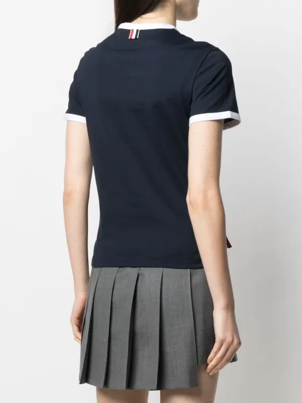 【THOM BROWNE】アシンメトリー 半袖 Tシャツ Thom Browne アシンメトリー Tシャツ 通販 - FARFETCH