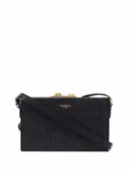 Thom Browne grained leather crossbody bag - Black