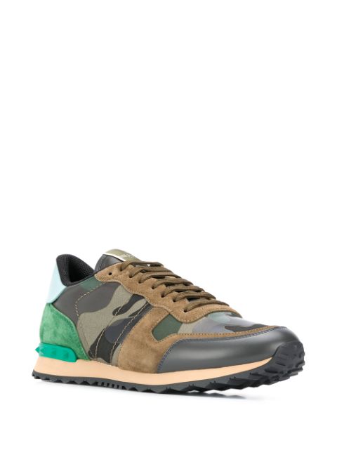 valentino camouflage fashion sneakers