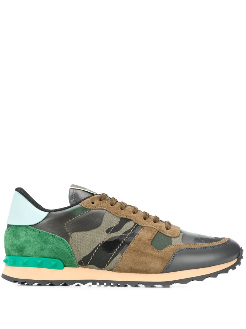 valentino rockrunner camouflage sneakers