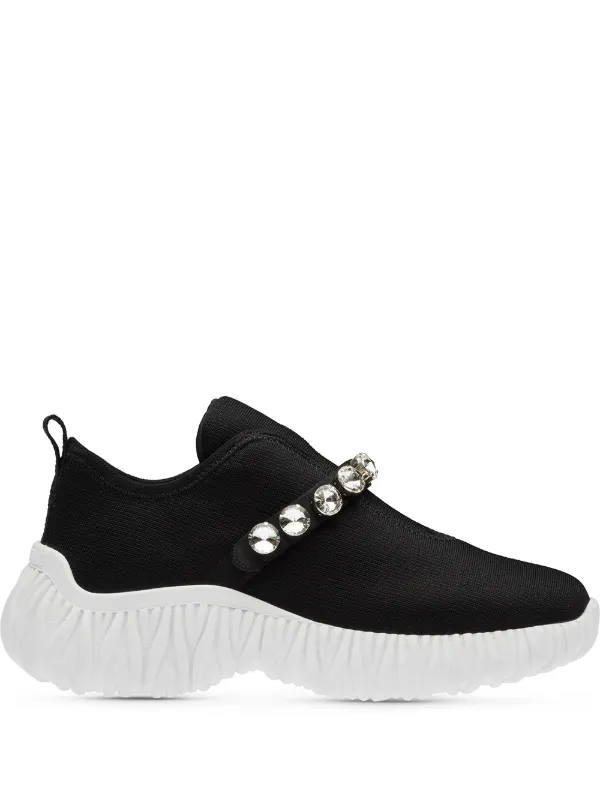 miu miu knit sneakers