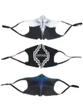 Marcelo Burlon County of Milan Wings print face masks (pack of 3) - Black