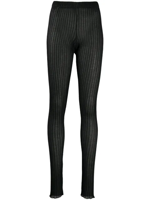 Jil Sander Ribbed Knit Leggings - Farfetch