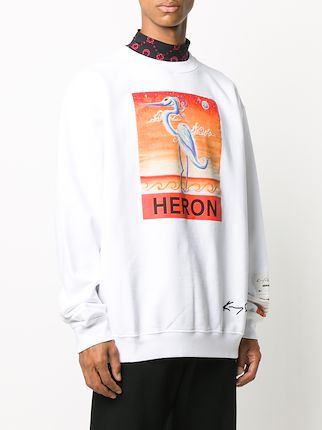 Heron 印花超大款套头衫展示图