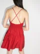 Three Graces shirred cotton mini dress