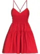Image 1 of Three Graces shirred cotton mini dress