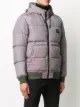 Stone Island hooded logo puffer jacket