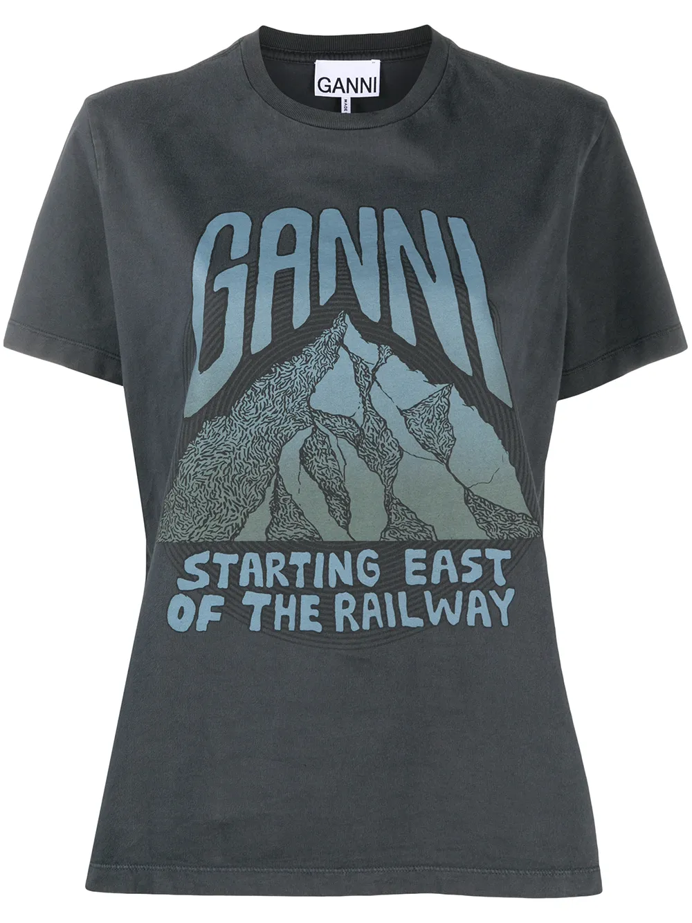 GANNI Mountain Print T-shirt TCLrC hXAmv GANNI Mountain Print T-shirt TCLrC hXAmv