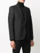 Saint Laurent lamé check single-breasted blazer
