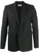 Image 1 of Saint Laurent lamé check single-breasted blazer