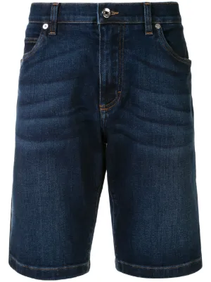 mens faded jean shorts