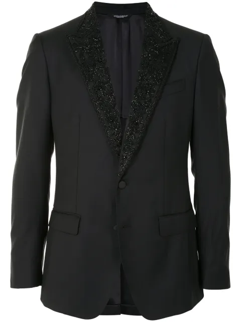 Dolce & Gabbana Taormina-fit embroidered wool blazer