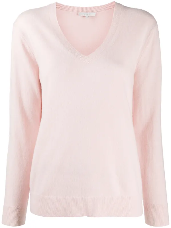 vince v neck cashmere sweater