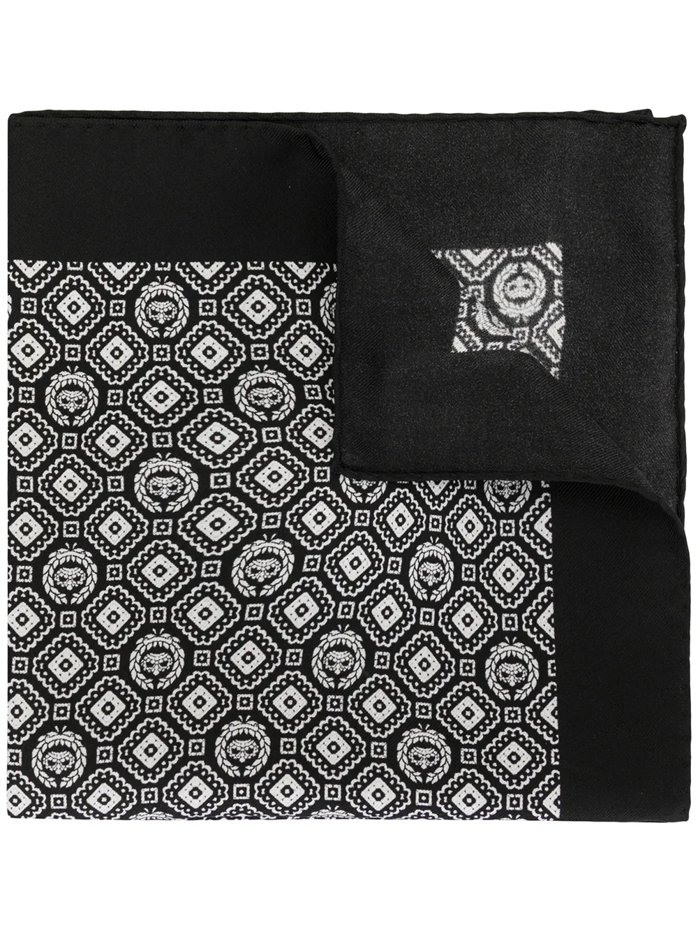 

Dolce & Gabbana pañuelo de bolsillo con estampado geométrico - Negro