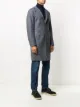 Eleventy zigzag-pattern single breasted coat