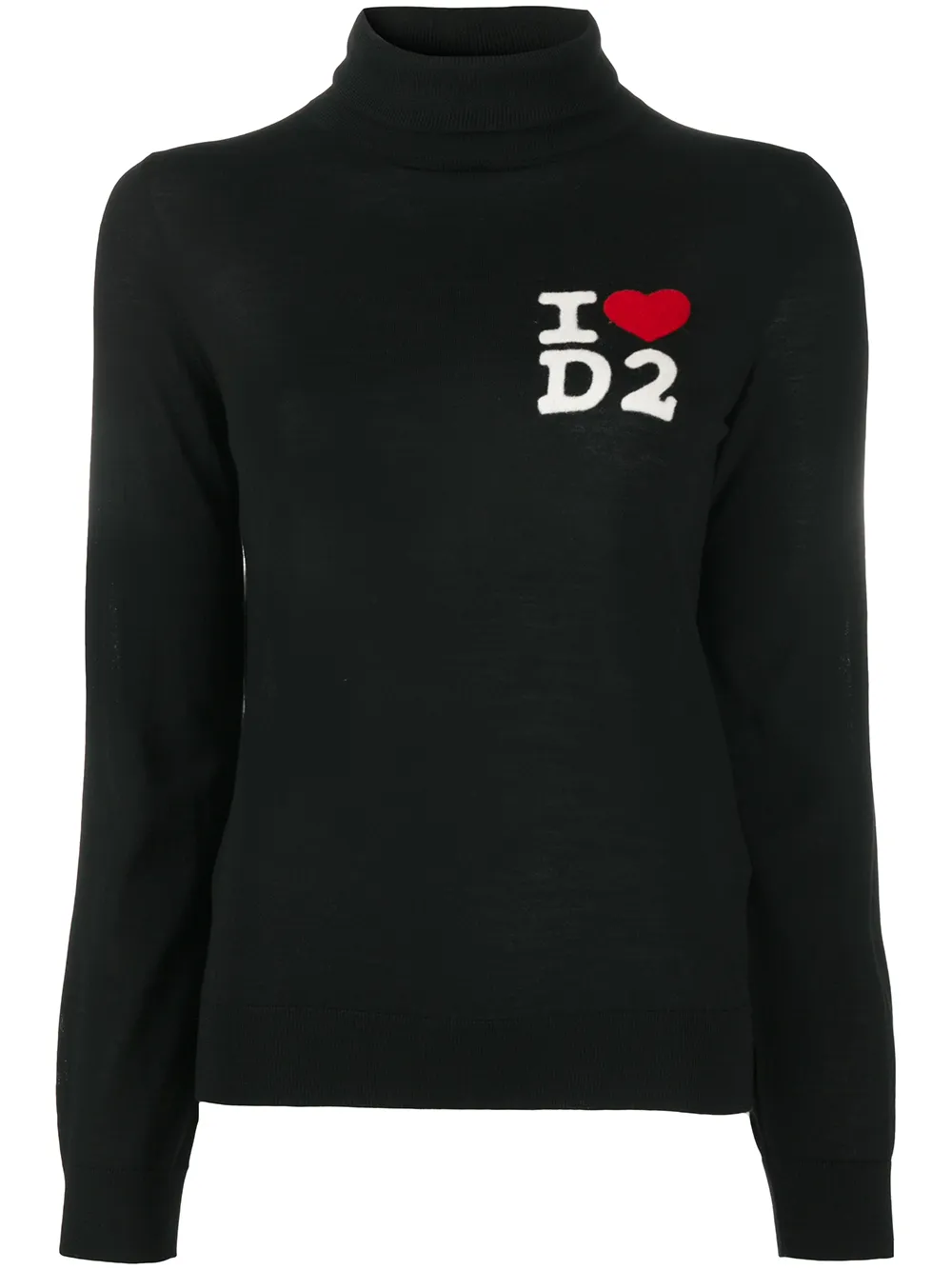 

Dsquared2 suéter con cuello vuelto - Negro