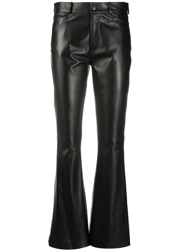 boot cut leather pants