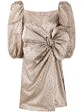 RED Valentino bow-detail polka-dot dress - Neutrals