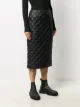 Moncler feather-down quilted pencil skirt