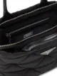 Prada padded logo plaque tote bag
