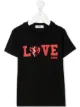 Image 1 of Msgm Kids sequined-heart T-shirt