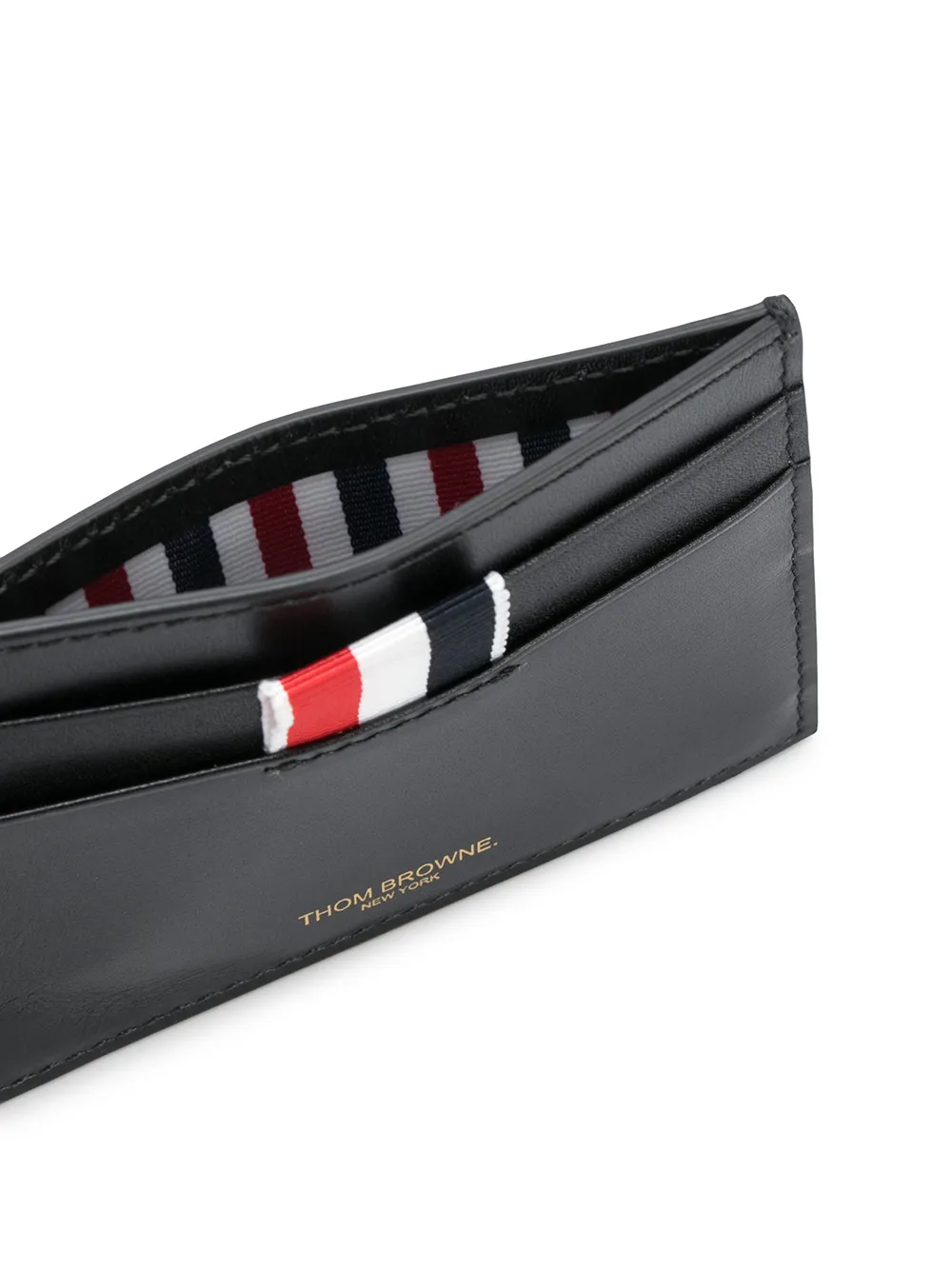 Thom Browne Pasjeshouder met logo Zwart