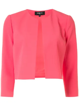 cerise cropped jacket